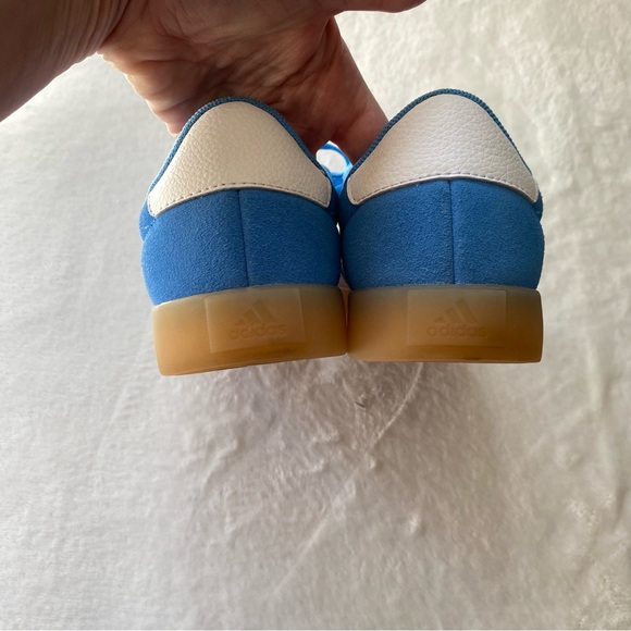 Adidas VL Court 3.0 Blue Burst Pink Fusion Suede Gum Sole Sneakers Women’s 8 - Picture 7 of 11